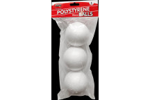 ROUND CRAFT FOAM BALL 75MM 3PIECE