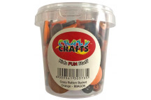 BUTTON CRAFT TUB ORANGE
