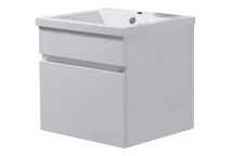 BIJIOU JOLIE WALL HUNG CABINET WHITE 600X400MM SINGLE DRAWER