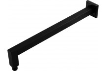 BREVIK SHOWER ARM SQUARE BLACK 400MM