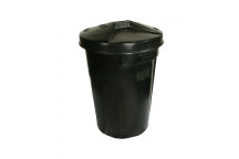 ATLAS REFUSE BIN BLACK 85L