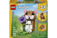 LEGO CUTE HAMSTER WITH A FLOWER