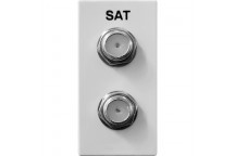 WHITE DOUBLE SATELITE DUCTING MODULE