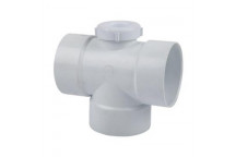WHITE PVC JUNCTION INSPECTION EYE 90 DEGREE 40MM SABS