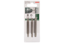BOSCH DOUBLE-END PZ1/PZ2/PZ3 SCREWDRIVER BITS 60MM 3 PIECE