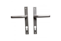 HILLALDAM DOOR HANDLE SLIMLINE NATURAL ALUMINIUM