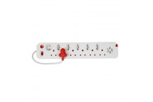 ELECTRICMATE 12 WAY MULTIPLUG WITH SINGLE SWITCH AND 2.1USB AND SURGE