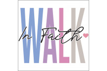 WALK IN FAITH VINYL CRAFT UV DTF STICKER