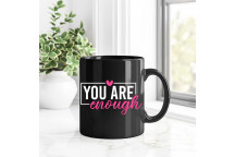 YOU ARE ENOUGH WHITE VINYL CRAFT UV DTF STICKER