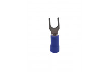 HELLERMANN 2S4A BLUE SPADE CABLE LUG 4MM 10PACK