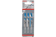 BOSCH T-SHANK HSS JIGSAW BLADES METAL 3PC THIN SHEET