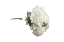 PEONY BUNCH WHITE ARTIFICIAL FLOWER