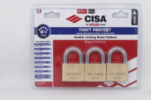 PADLOCK 50MM 4PP KEYED ALIKE 2201050KX4BLST THEFT PROTEKT  CISA