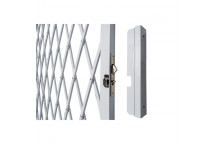 WHITE ALUMINIUM FLEX SECURITY GATE 840X2000MM