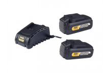 RYOBI CORDLESS CHARGER AND BATTERIES KIT 2X3000MAH