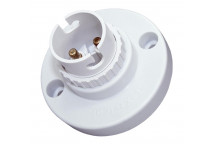 NYLON WHITE BC BATTEN LAMPHOLDER