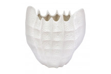 WHITE SHELL VASE 20CM