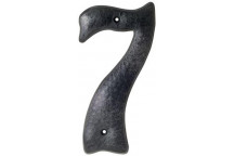 BLACK PLASTIC HOUSE NUMBER NO.7 190MM