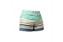 TURQUOISE STRIPE MENS SWIM SHORTS SIZE28