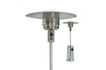 ALVA STAINLESS STEEL PATIO GAS HEATER WITH SEGMENTED POLE