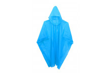 BLUE ZIP LOCK BAG EMERGENCY PONCHO