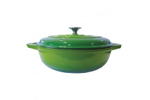 LKS GREEN ROUND CASSEROLE DISH 4L