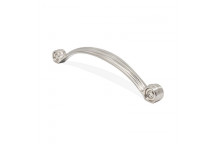 BRUSHED NICKEL SCROLL HANDLE 128MM