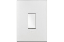 LEGRAND ARTEOR WHITE LIGHT SWITCH 1L 2W 50X101MM