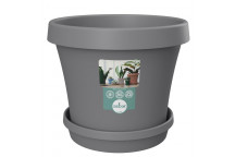 SEBO HIGHVELD STORM PLASTIC POT AND SAUCER SET 15CM