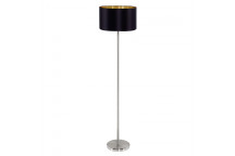 EUROLUX BLACK AND GOLD MARSELO FLOOR LIGHT 300MM