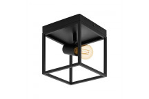 LIGHT CEILING SILENTINA C688 BLACK 1LIGHT 180MM EUROLUX