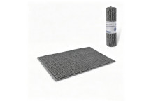 BATH MAT RECTANGLE POLYESTER BLUE/GREY/GREEN/DK GREY 45X70CM