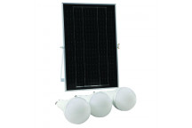 MAGNETO RECHARGEABLE LIGHT KIT 3 BULB AND SOLAR PANEL