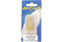 AIR CRAFT CONNECTOR HOSE TAIL BRASS 1/4 X 8MM