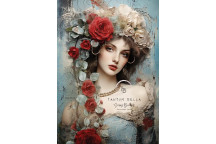 LADY ROSA DECOUPAGE A3