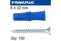 Universal Plug Uno 8 X 32mm 50 Pack