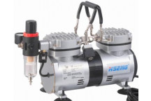 COMPRESSOR FOR AIRBRUSH 2CYL W/REG. AND FILTER