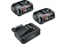 BOSCH 2X 2.5AH BATTERIES WITH 18V CHARGER