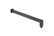 LONG BLACK SQUARE SHOWER ARM 400MM