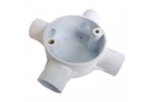 PVC 4WAY CONDUIT BOX 20MM