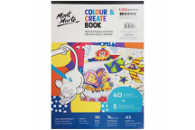 CRAFT COLOURING AND DRAWING BOOK A3 ï¿½ 30 COLOURED SHEETS + 5 BLANK SHEETS