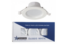 BRIGHTSTAR DOWN LIGHT 3PACK WHITE
