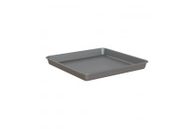 SAUCER PLASTIC VENEZIA SQUARE  ANTHRACITE 30CM ARTEVASI