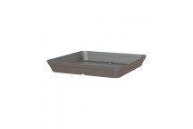 SAUCER PLASTIC CAPRI SQUARE ANTHRACITE 35CM ARTEVASI