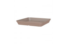 SAUCER PLASTIC CAPRI SQUARE TAUPE 45CM ARTEVASI