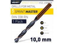 ALPEN HSS SPRINT MASTER 10.0MM X1 SLEEVED DIN338 DRILL BIT