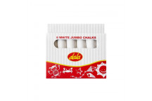 WHITE JUMBO CHALK BUCKET 6PIECE