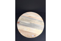 WOOD PALLET ROUND CLOCK 600MM