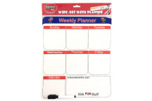 WEEK PLANNER CRAFT WIPE OFF INCL MARKER WITH ERASER