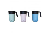DOUBLE WALL STAINLESS STEEL BON VOYAGE TRAVEL MUG 400ML